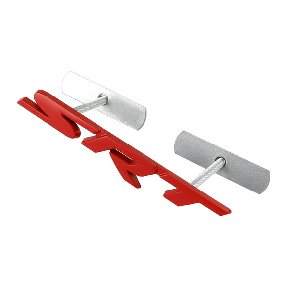 Emblème SRT de calandre rouge pour chargeur Challenger SRT, Badge autocollant rouge/Chrome/noir