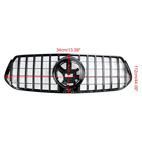 2019-2023 Mercedes Benz GLE-Class W167 AMG-Line Front Bumper Grill Black Replacement Grille