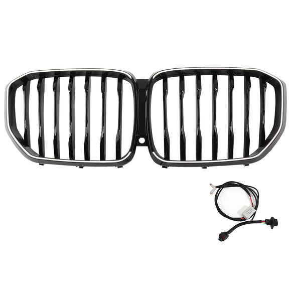 Rejilla frontal negra brillante para BMW X5 G05 2019-2022 M-Performance