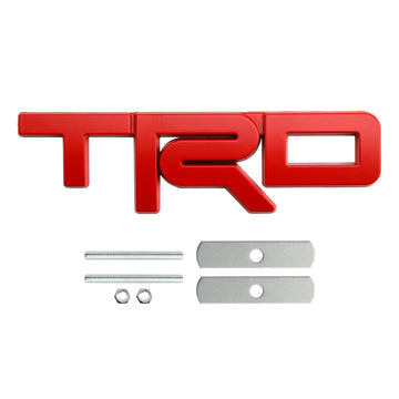 Comprar rojo Insignia de parrilla TRD para Tacoma Tundra 4Runner, emblema de parrilla delantera rojo/negro/cromado