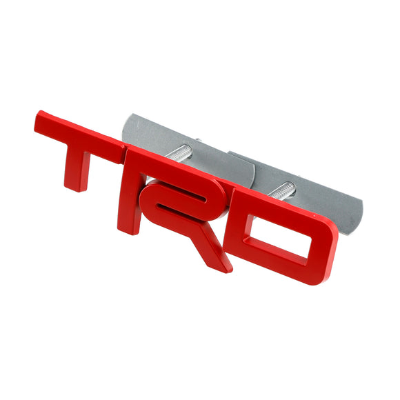 Distintivo della griglia TRD per Tacoma Tundra 4Runner Emblema della griglia anteriore rosso/nero/cromato