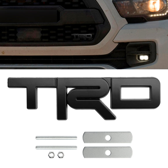Distintivo della griglia TRD per Tacoma Tundra 4Runner Emblema della griglia anteriore rosso/nero/cromato