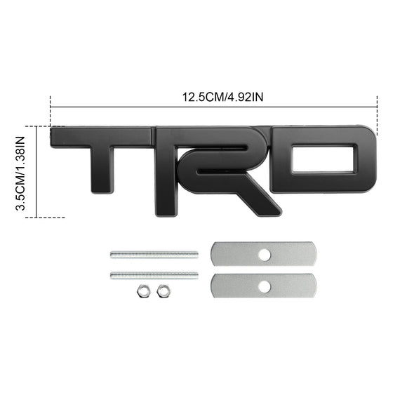 Distintivo della griglia TRD per Tacoma Tundra 4Runner Emblema della griglia anteriore rosso/nero/cromato