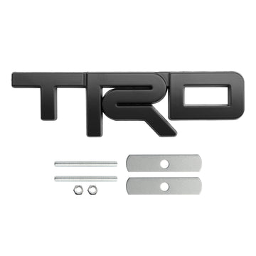 Comprar negro Insignia de parrilla TRD para Tacoma Tundra 4Runner, emblema de parrilla delantera rojo/negro/cromado
