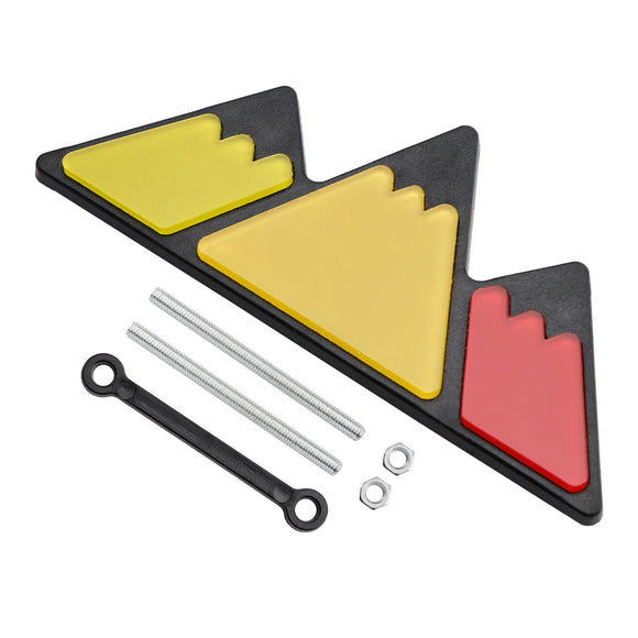 Toyota Tacoma Tundra 4Runner Yellow/Red Tri-Color Mountain Badge Grille Emblem