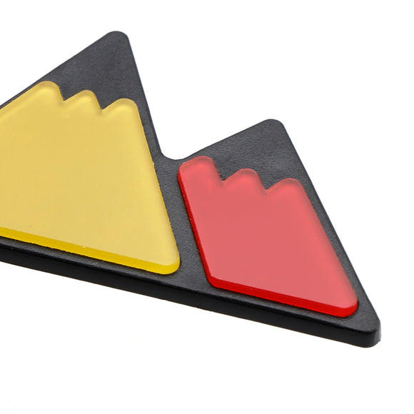 Toyota Tacoma Tundra 4Runner Yellow/Red Tri-Color Mountain Badge Grille Emblem