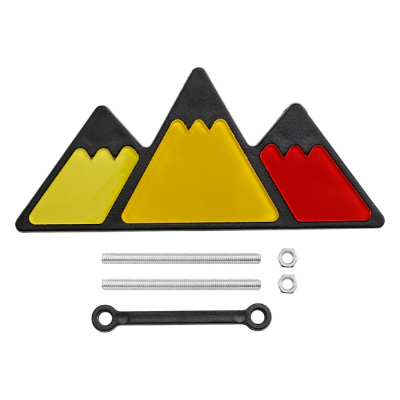 Toyota Tacoma Tundra 4Runner Yellow/Red Tri-Color Mountain Badge Grille Emblem