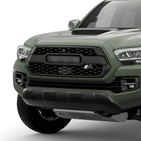 Toyota Tacoma Tundra 4Runner Tri-Color Grille Emblem Black/ White Mountain Badge