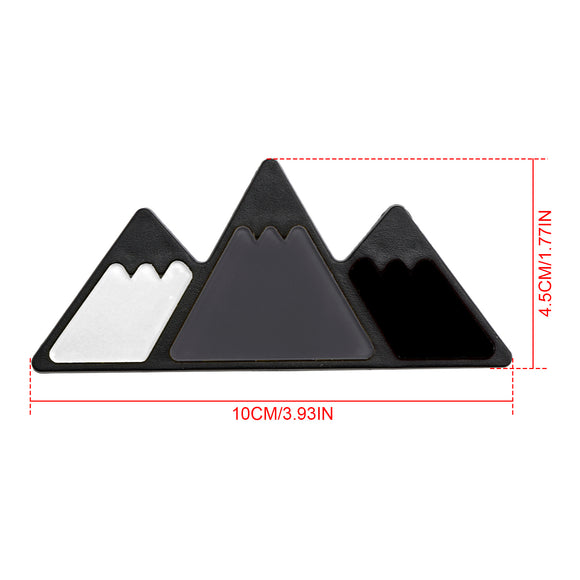 Toyota Tacoma Tundra 4Runner Tri-Color Grille Emblem Black/ White Mountain Badge