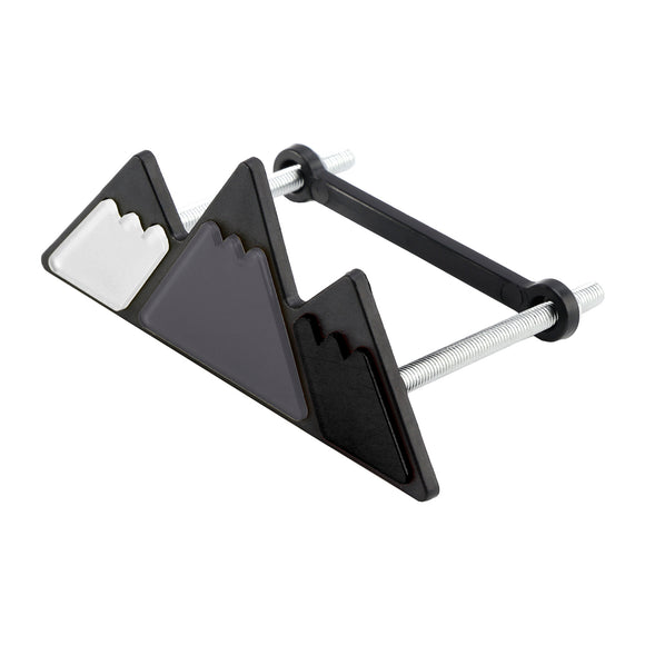 Toyota Tacoma Tundra 4Runner Tri-Color Grille Emblem Black/ White Mountain Badge