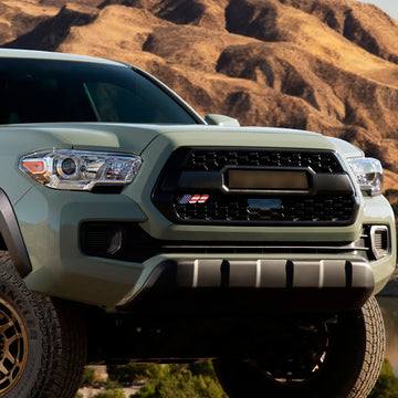 Insignia de parrilla para parachoques delantero de Toyota Tacoma Tundra 4Runner, emblema colorido de bandera estadounidense - 0