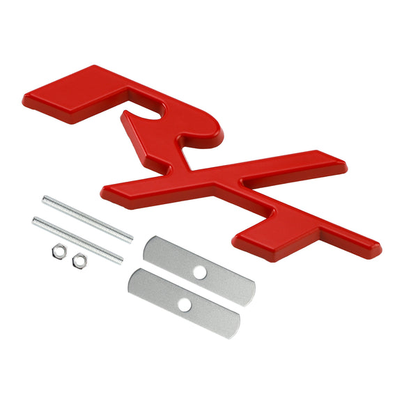 Badge R/T pour calandre de pare-chocs avant, pour Dodge Charger Challenger, rouge/Chrome/noir/rouge, Badge noir