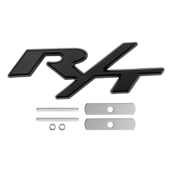 Badge R/T pour calandre de pare-chocs avant, pour Dodge Charger Challenger, rouge/Chrome/noir/rouge, Badge noir