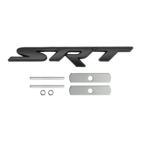 Emblème SRT de calandre rouge pour chargeur Challenger SRT, Badge autocollant rouge/Chrome/noir