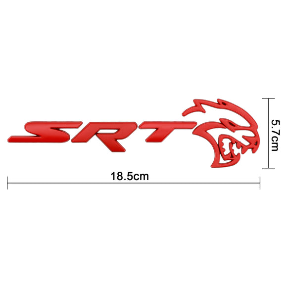 Emblema della decalcomania del portellone posteriore SRT Hellcat per il distintivo del coperchio del bagagliaio Dodge Durango Charger Challenger