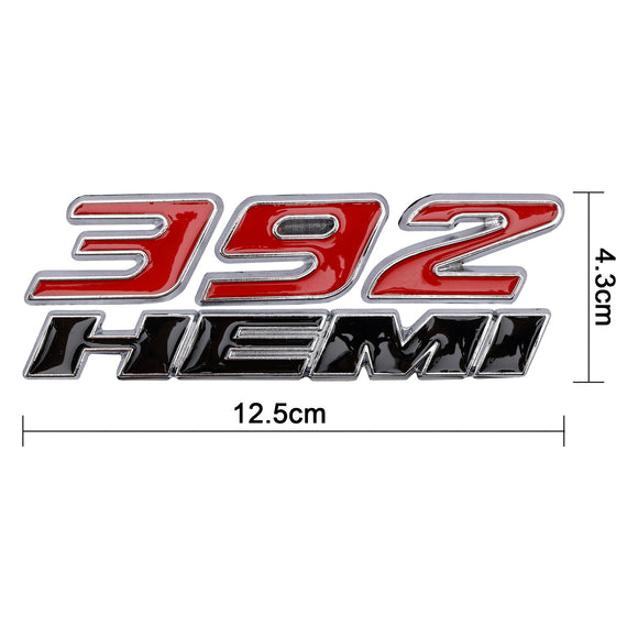 Emblemas de calcomanías Hemi laterales 392 para guardabarros 3D para Dodge RAM Charger Challenger JEEP Chrysler Badge