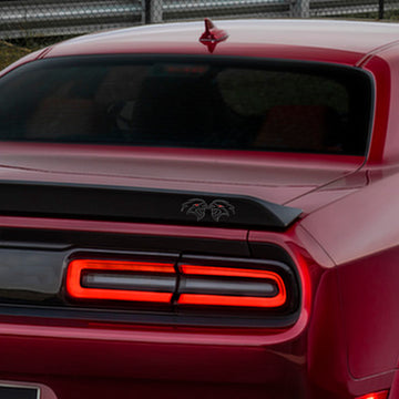 2x Hellcat Fender Side Emblem Badge Calcomanía para Dodge Durango Charger Challenger SRT Hellcat Negro - 0