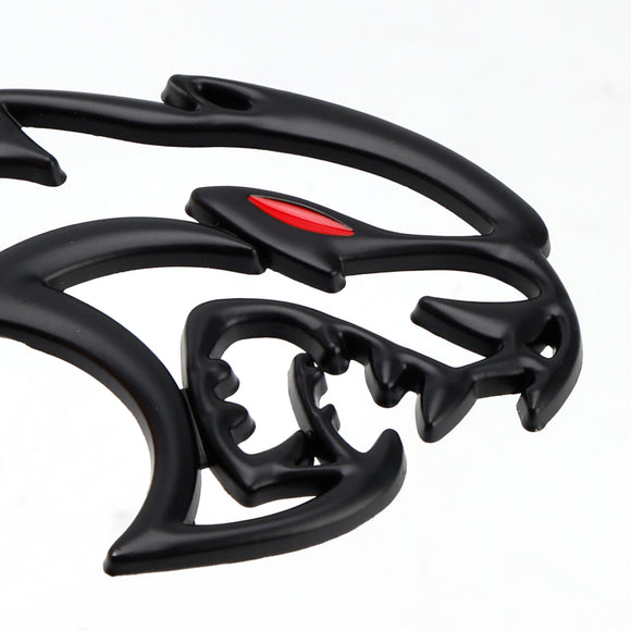 2x Hellcat Fender Side Emblem Abzeichen Aufkleber für Dodge Durango Charger Challenger SRT Hellcat Schwarz