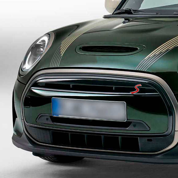 Insignia de calcomanía con emblema de rejilla delantera S para MINI Cooper R50 R53 R55 R56 R57 R59 F56 F55