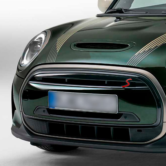 Insignia de calcomanía con emblema de rejilla delantera S para MINI Cooper R50 R53 R55 R56 R57 R59 F56 F55