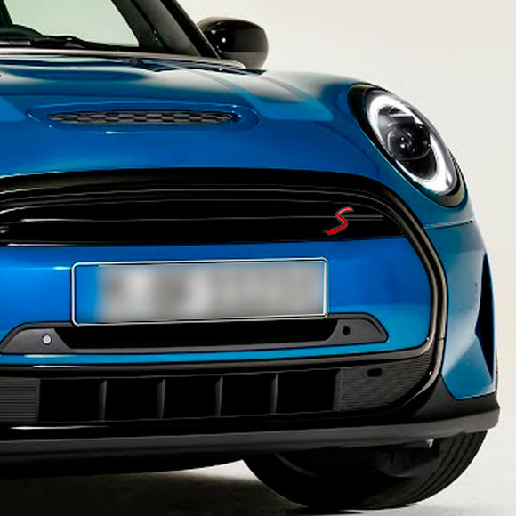 Insignia de calcomanía con emblema de rejilla delantera S para MINI Cooper R50 R53 R55 R56 R57 R59 F56 F55