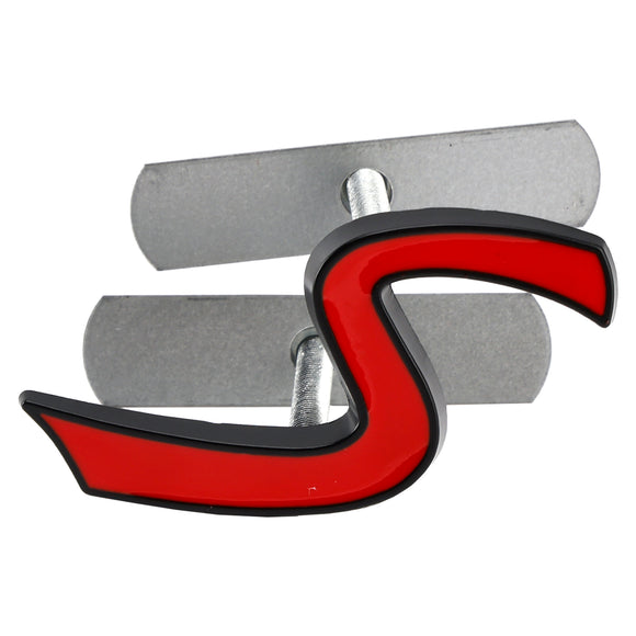 Insignia de calcomanía con emblema de rejilla delantera S para MINI Cooper R50 R53 R55 R56 R57 R59 F56 F55