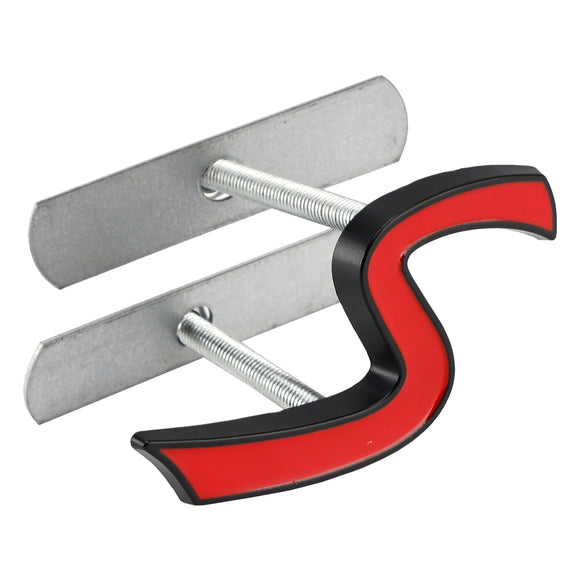 Insignia de calcomanía con emblema de rejilla delantera S para MINI Cooper R50 R53 R55 R56 R57 R59 F56 F55