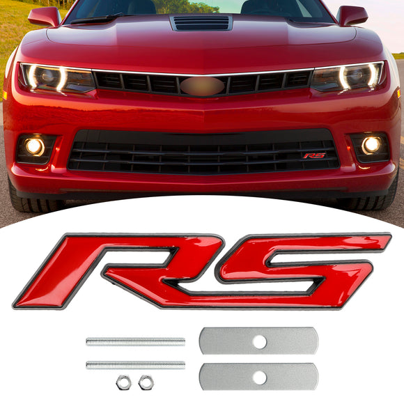 Front Grille RS Emblem Decal Badge for Chevrolet Chevy Camaro Impala Malibu Holden