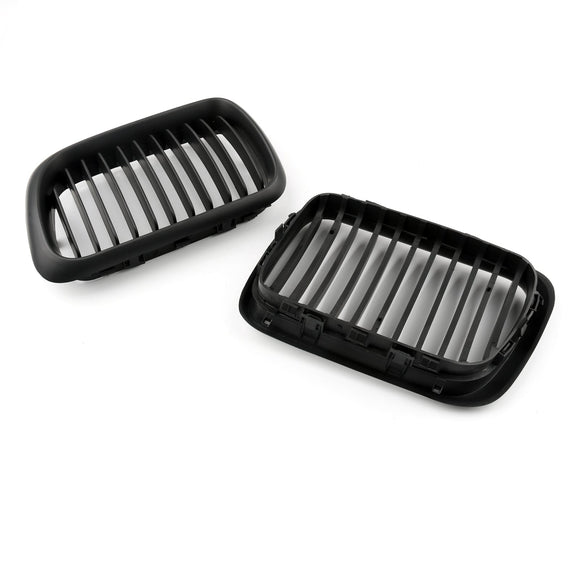 BMW 3er E36 M3 1997–1999 Frontstoßstangen-Nierengrill, mattschwarzer Kühlergrill