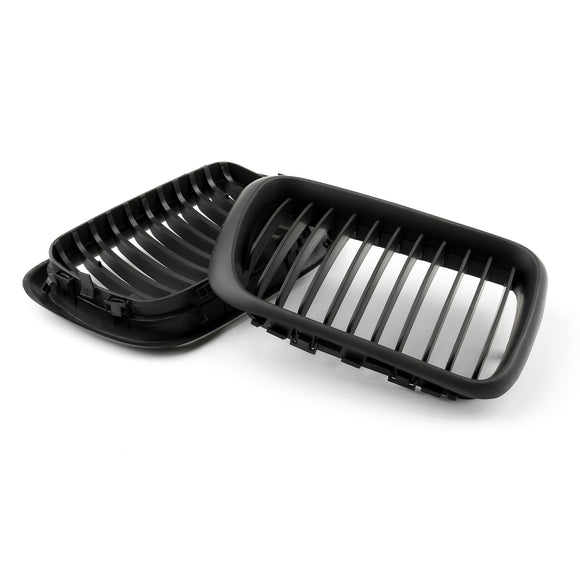 BMW 3er E36 M3 1997–1999 Frontstoßstangen-Nierengrill, mattschwarzer Kühlergrill