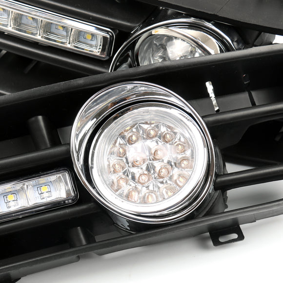 1999-2004 VW Golf GTI/TDI MK4 2x antibrouillard 5 LED calandre de pare-chocs avant lampe DRL générique