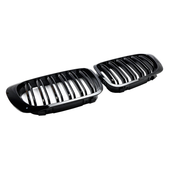 1999-2001 BMW Serie 3 E46 2 porte 323Ci/328Ci/320Ci/325Ci/318Ci Griglia anteriore a doppia linea Griglia nera lucida