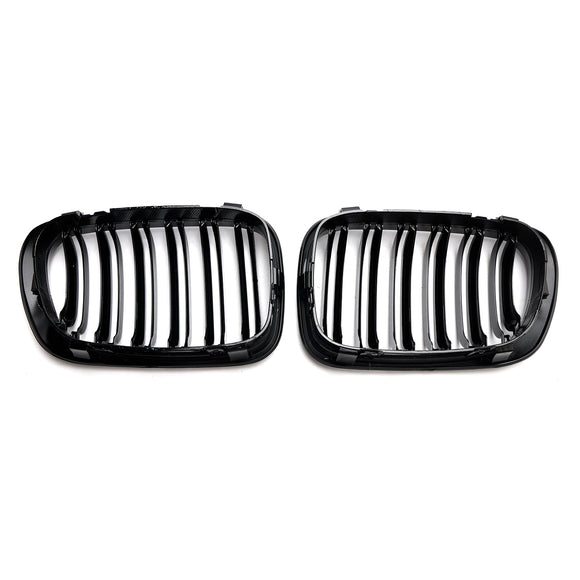 1999-2001 BMW Serie 3 E46 2 porte 323Ci/328Ci/320Ci/325Ci/318Ci Griglia anteriore a doppia linea Griglia nera lucida