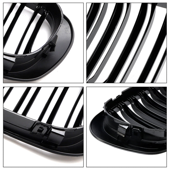 1999-2001 BMW Serie 3 E46 2 porte 323Ci/328Ci/320Ci/325Ci/318Ci Griglia anteriore a doppia linea Griglia nera lucida