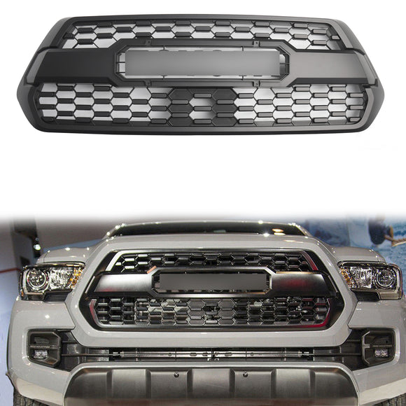 TRD PRO Grill For 2016-2023 Toyota Tacoma Front Bumper Grille With Gray Letter