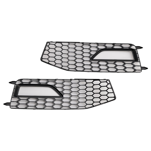 2013-2015 Audi A4 S-line / S4 Grille 2PCS Front Bumper Fog Light Lamp Cover Grill