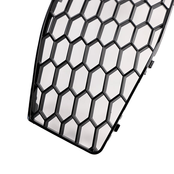 Audi A4 S-line / S4 2013-2016 Honeycomb Mesh Grill Front Bumper 2PCS Fog Light Lamp Cover Grille 8K0 807 682M 8K0 807 681 L