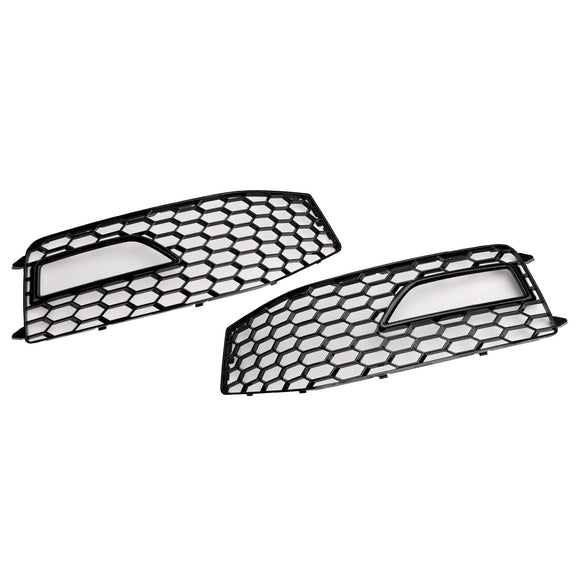 2013-2015 Audi A4 S-line / S4 Grille 2PCS Front Bumper Fog Light Lamp Cover Grill