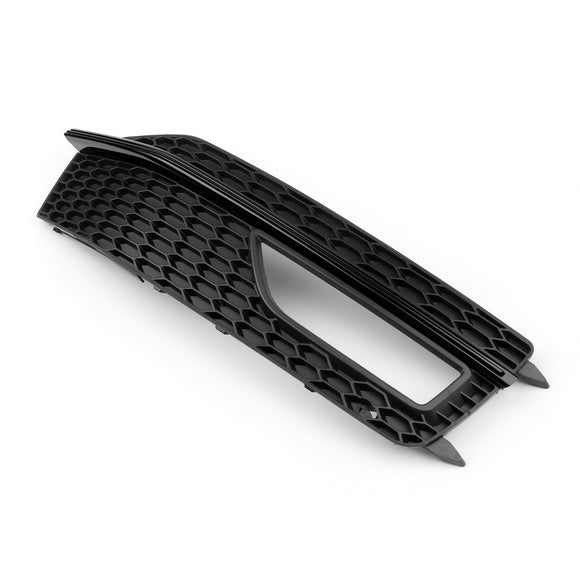 Audi A4 S-line / S4 2013-2016 Honeycomb Mesh Grill Front Bumper 2PCS Fog Light Lamp Cover Grille 8K0 807 682M 8K0 807 681 L
