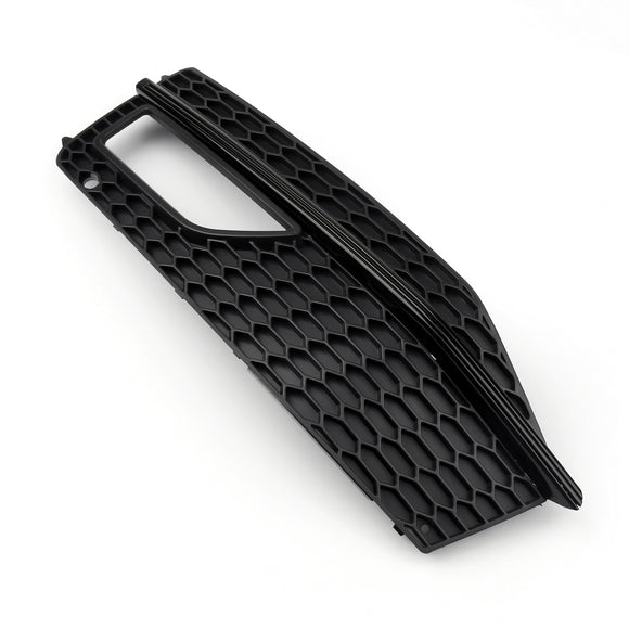 Audi A4 S-line / S4 2013-2016 Honeycomb Mesh Grill Front Bumper 2PCS Fog Light Lamp Cover Grille 8K0 807 682M 8K0 807 681 L