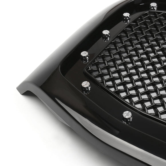 Dodge Ram 1500 2500 3500 2006-2008 Grille à rivets en maille de remplacement pour capot avant noir/chrome