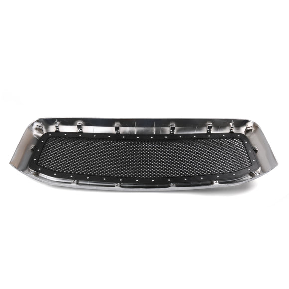 Dodge Ram 1500 2500 3500 2006-2008 Grille à rivets en maille de remplacement pour capot avant noir/chrome