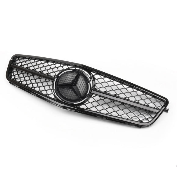 Mercedes Benz 2008-2013 C-Class W204 C250 C300 C350 Front Bumper Grill Black Grille