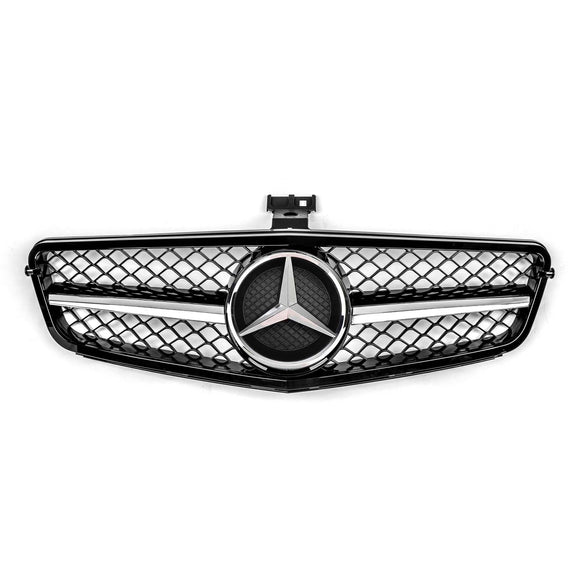Mercedes Benz 2008-2014 C-Klasse W204 C250 C300 C350 Frontstoßstangengrill Schwarz Ersatzgrill