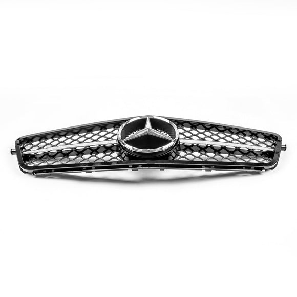 Mercedes Benz 2008-2014 C-Klasse W204 C250 C300 C350 Frontstoßstangengrill Schwarz Ersatzgrill