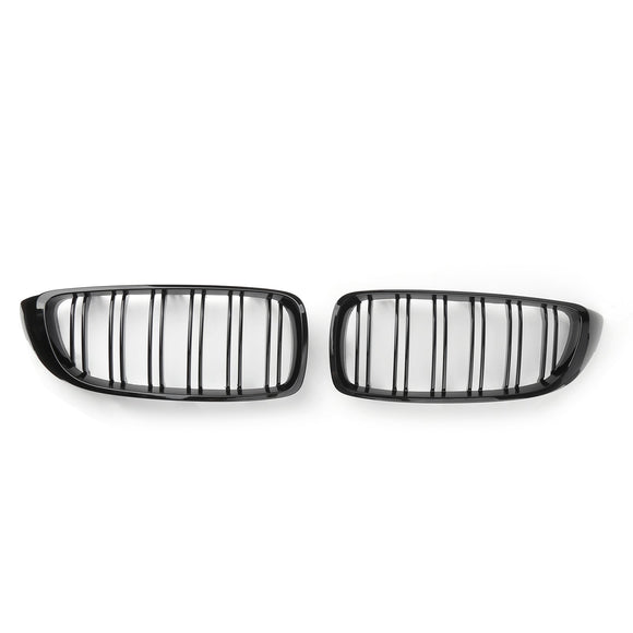 2014-2020 BMW Serie 4 F32 F33 F36 F82 430i/440i/420i/428i/420d Griglia a rene M4 Sport Griglia nera lucida