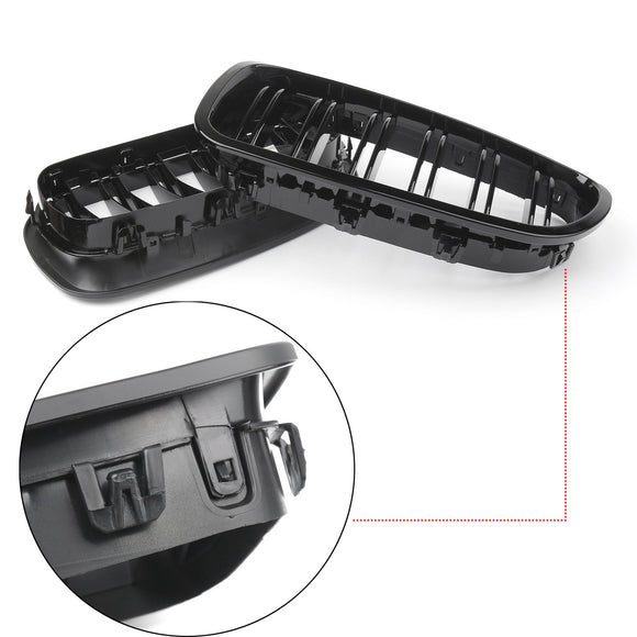2010-2016 BMW Serie 5 F10/F11/F18 535i/550i/528i/520d/530d/540i Griglia con rene anteriore Griglia nera lucida