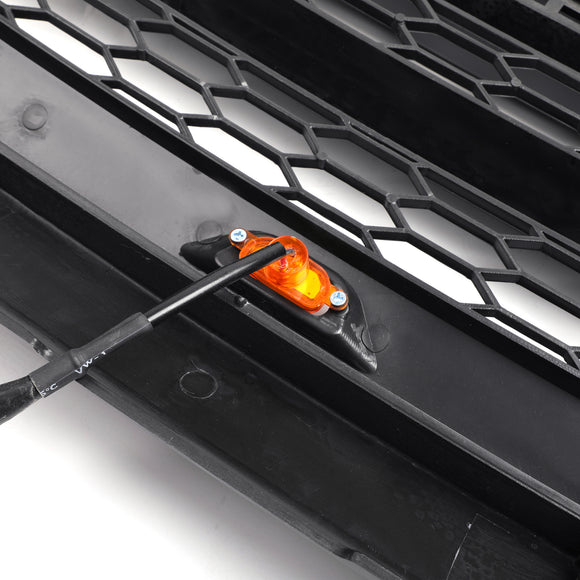Stile ribelle | Dodge Ram 1500 | Nero opaco | 2013-2018 | Griglia anteriore | Griglia del paraurti del radiatore della presa d'aria + luce a LED