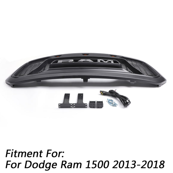 Ram 1500 2013–2018 Chrom-Grill, Big Horn/Rebel Style Frontstoßstangengrill mit LED-Licht