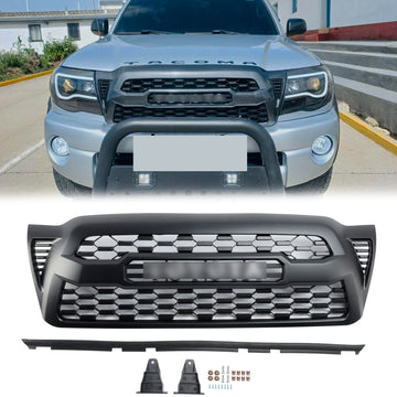 2005–2011 Toyota Tacoma TRD PRO Style Ersatz-Frontstoßstangengrill, mattschwarzer Grill